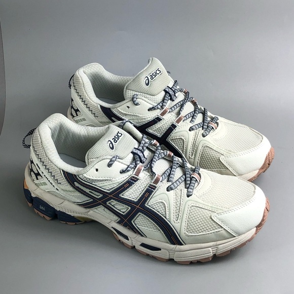 ASICS Gel Kahana 8 Glacier Cream and Black Running Shoes Size 11 F910120 - Picture 2 of 6